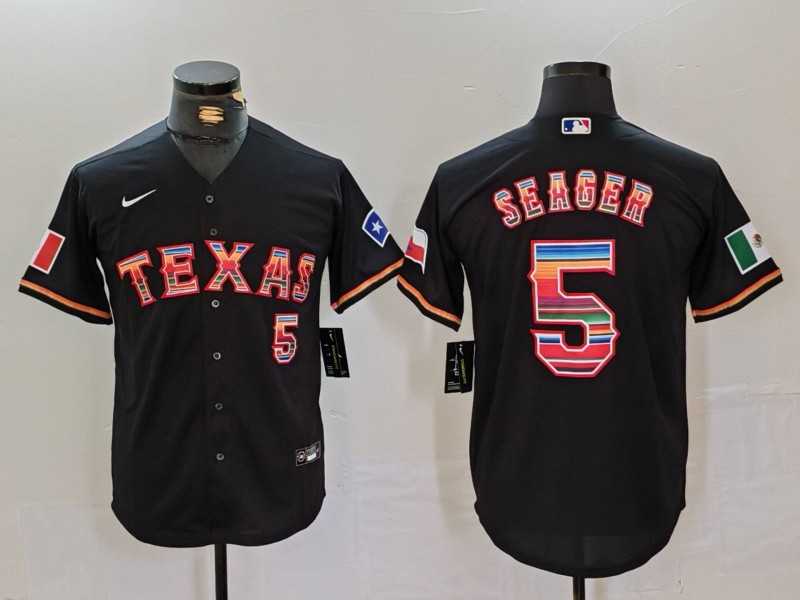 Men's Texas Rangers #5 Corey Seager Black Rainbow Mexico Cool Base Stitched Jersey Dzhi,We sell and wholesale Men's Texas Rangers #5 Corey Seager Black Rainbow Mexico Cool Base Stitched Jersey Dzhi on line form chian!